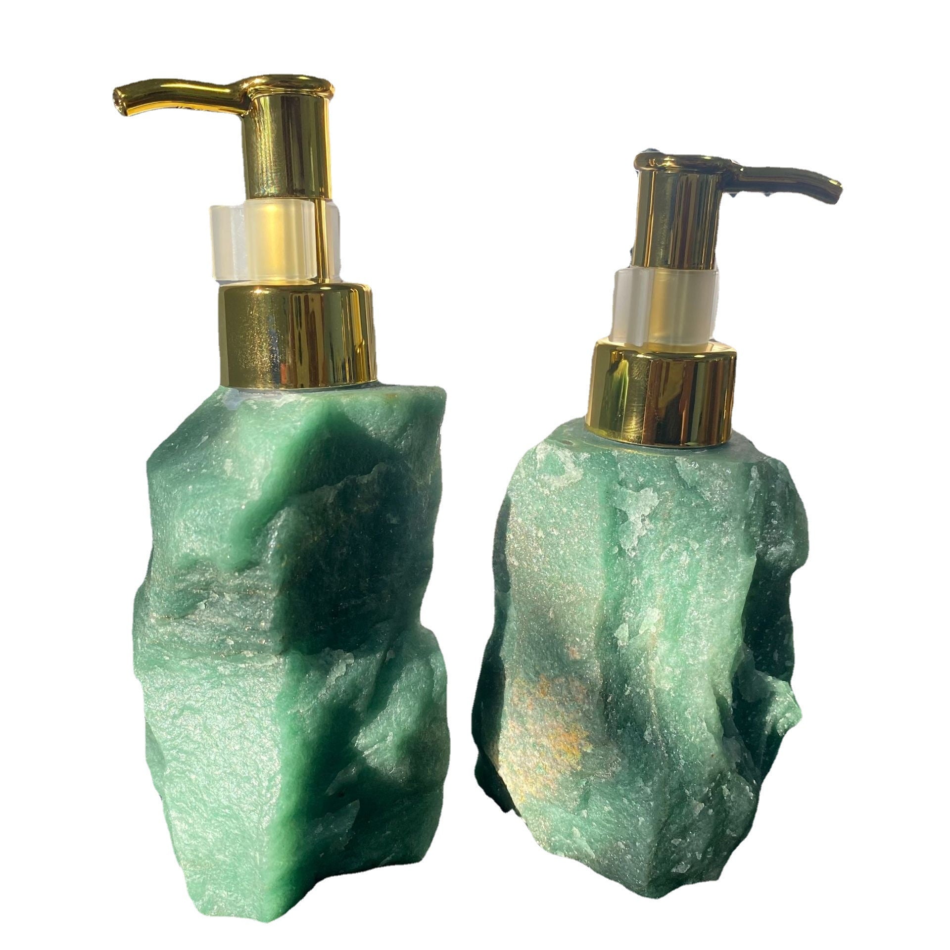 Natural Green Aventurine Crystal Soap Dispenser Bottle