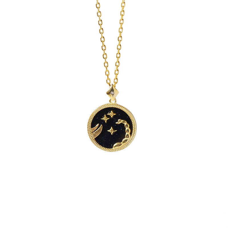 Blue Stone Zodiac Gemstone Necklace