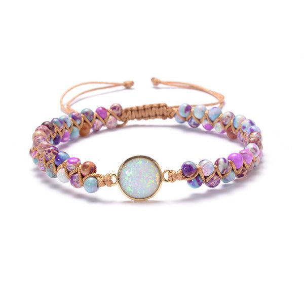 Imperial Stone Bracelet with Opal Stone Bohemian Style