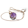 Load image into Gallery viewer, Amethyst Cluster Necklace Rope Style