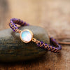 Amethyst Bracelet with Opal Stone