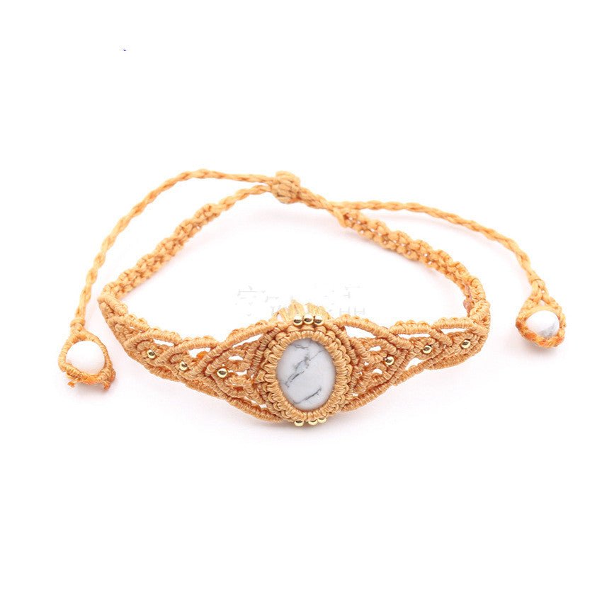 Howlite Crystal Bracelet Bohemian Style