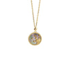 Load image into Gallery viewer, Blue Sandstone Zodiac Crystal Necklace Sterling Silver 925 Style