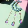 Load image into Gallery viewer, Moon Crescent Crystal Sun Catcher
