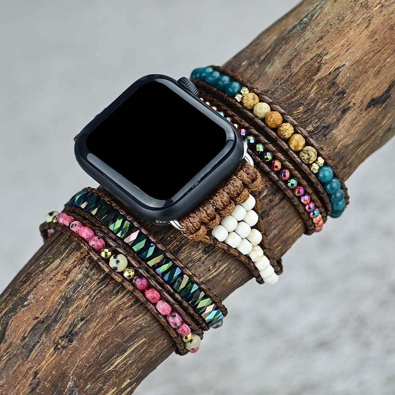 Apple Watch Band With Natural Healing Crystal