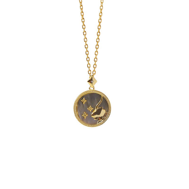 Natural Zircon Zodiac Crystal Necklace