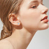 Load image into Gallery viewer, Moonstone Earrings 925 Sterling Silver Stud 