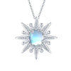 Moonstone Crystal Necklace 925 Sterling Silver Flair Style