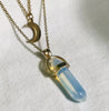 Load image into Gallery viewer, Opalite Gold Healing Crystal Necklace