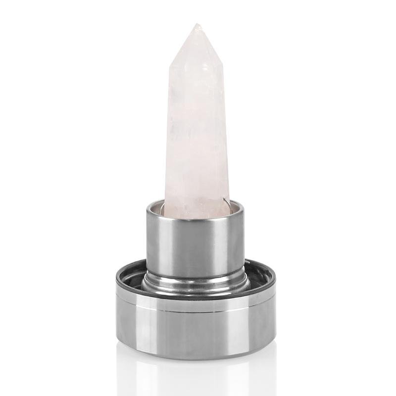 Rose Quartz Crystal Water Bottle Replacement Wand
