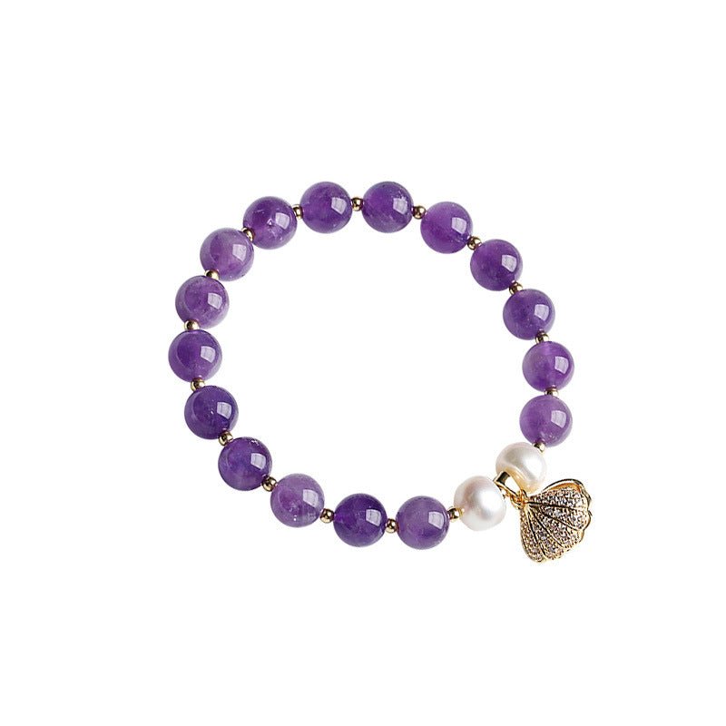 Amethyst Bracelet with Charms