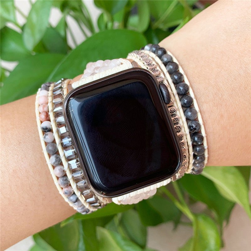 Crystal Smart Watch Band With Clear Quartz