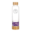 Load image into Gallery viewer, Amethyst Bamboo Crystal Water Bottle