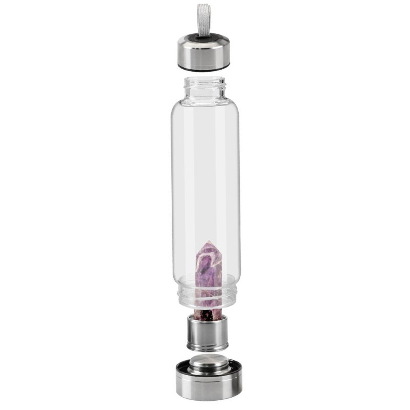 Amethyst Crystal Elixir Water Bottle