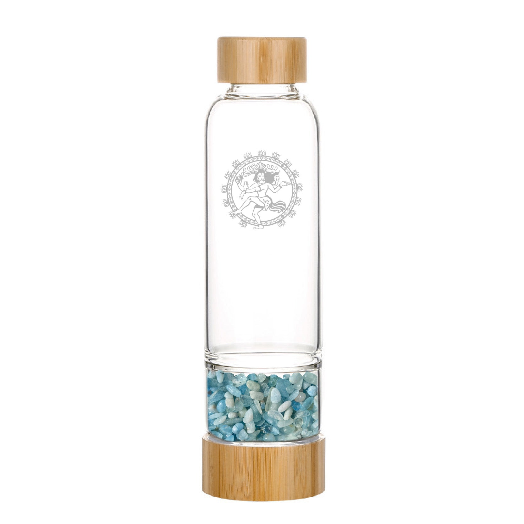 Aquamarine Bamboo Crystal Water Bottle