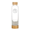 Load image into Gallery viewer, Clear Quartz Bamboo Crystal Water Bottle