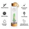 Bamboo Green Aventurine Crystal Water Bottle Infographic