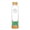Load image into Gallery viewer, Green Aventurine Bamboo Crystal Water Bottle