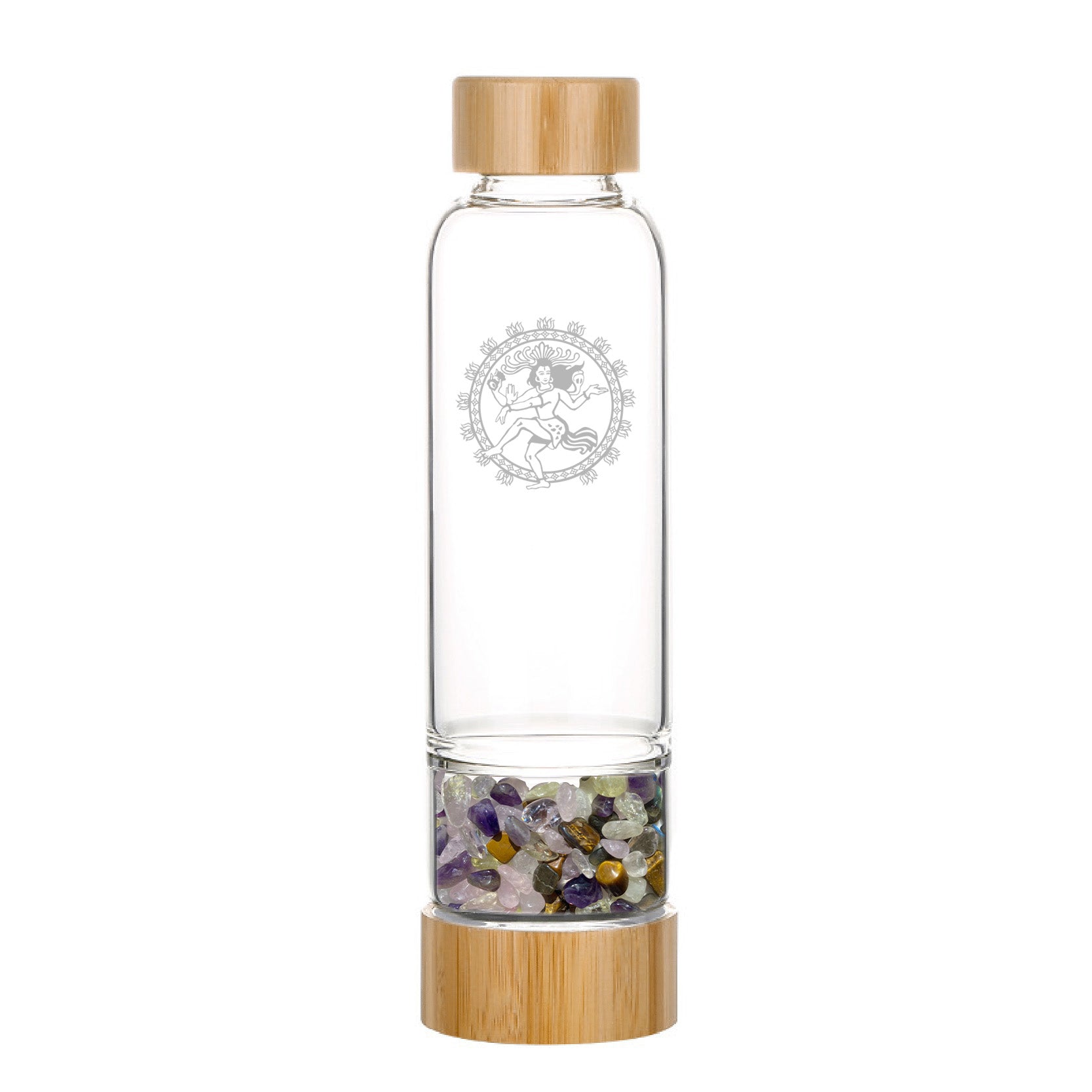 Luck Crystal Water Bottle - Bamboo Style