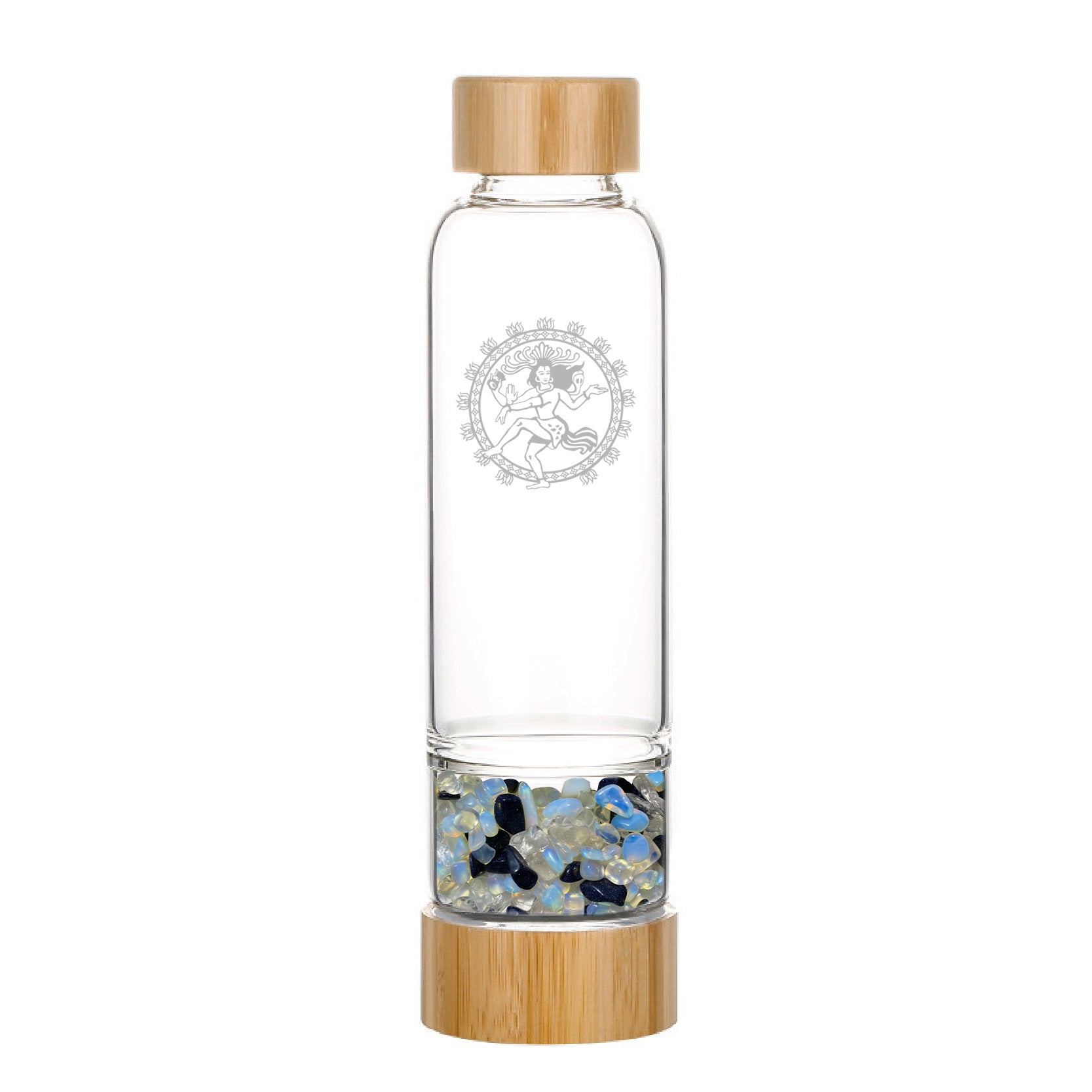 Moon Crystal Water Bottle - Bamboo Style
