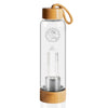 Clear Quartz Bamboo Crystal Water Bottle