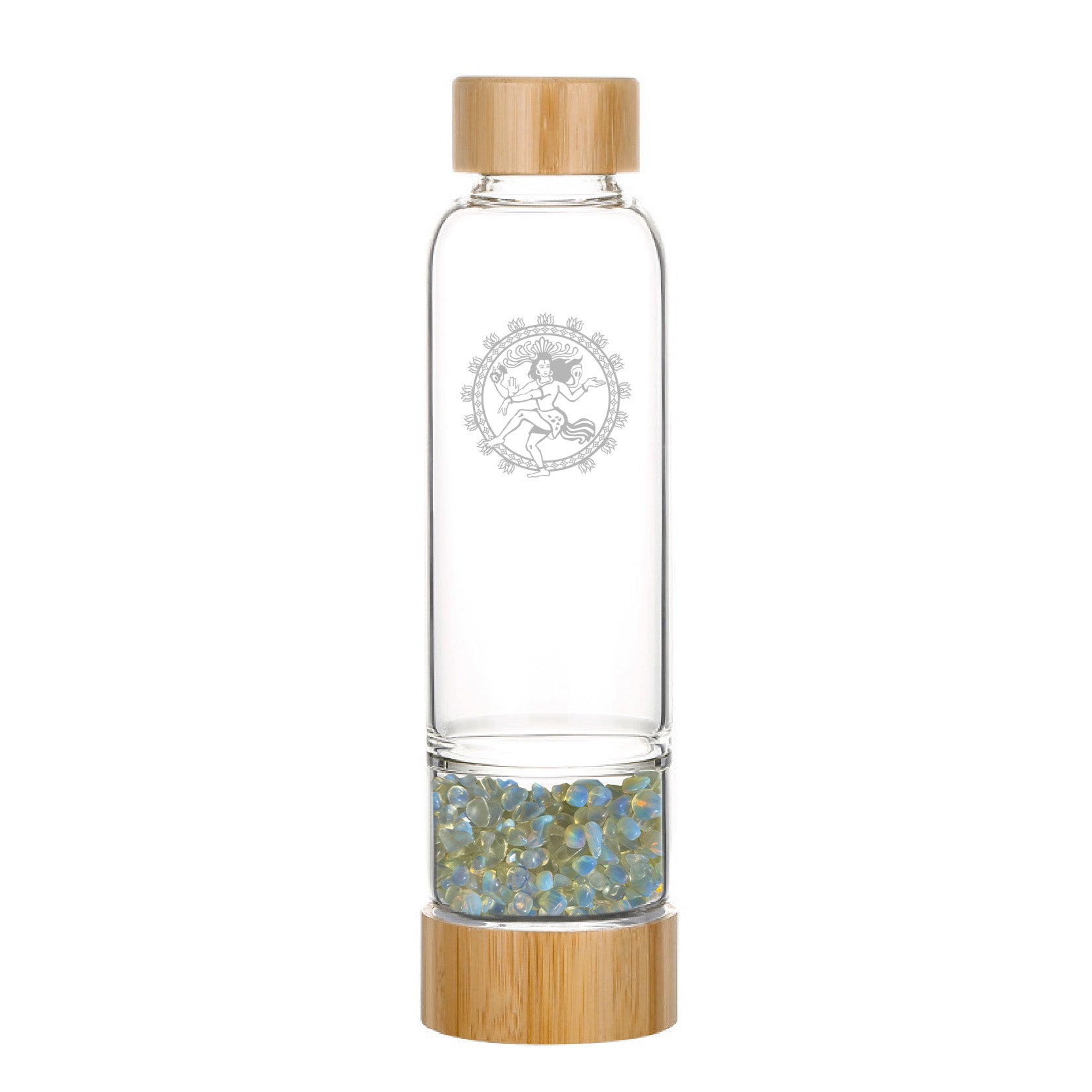 Opalite Bamboo Crystal Water Bottle