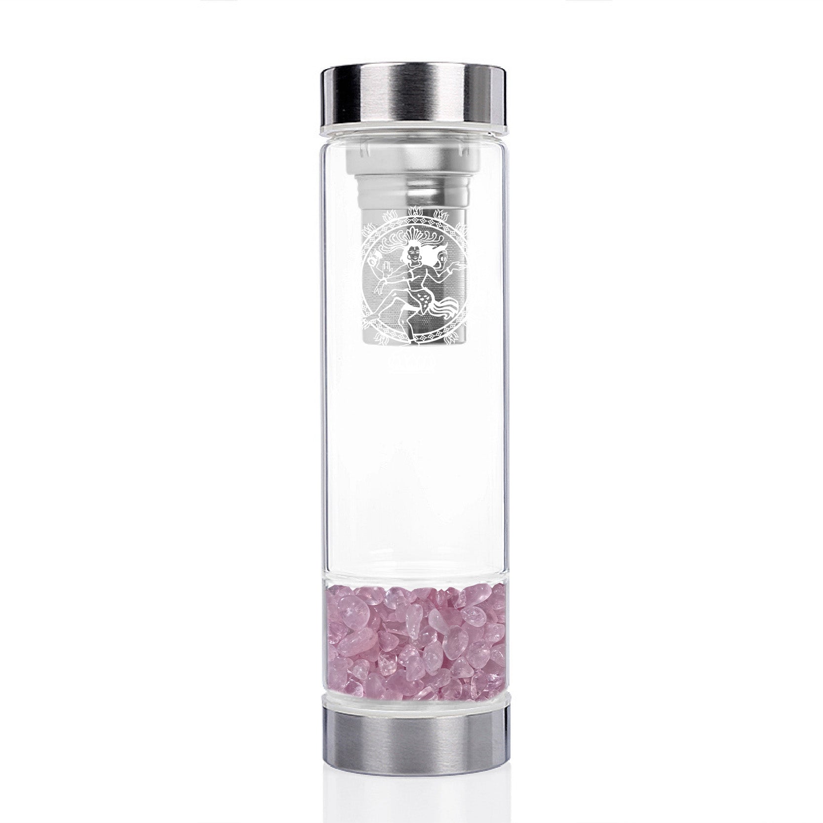 Rose Quartz Infusion Crystal Water Bottle