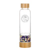 Load image into Gallery viewer, Serenity Crystal Water Bottle - Bamboo Style