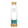 Load image into Gallery viewer, Turquoise Bamboo Crystal Water Bottle
