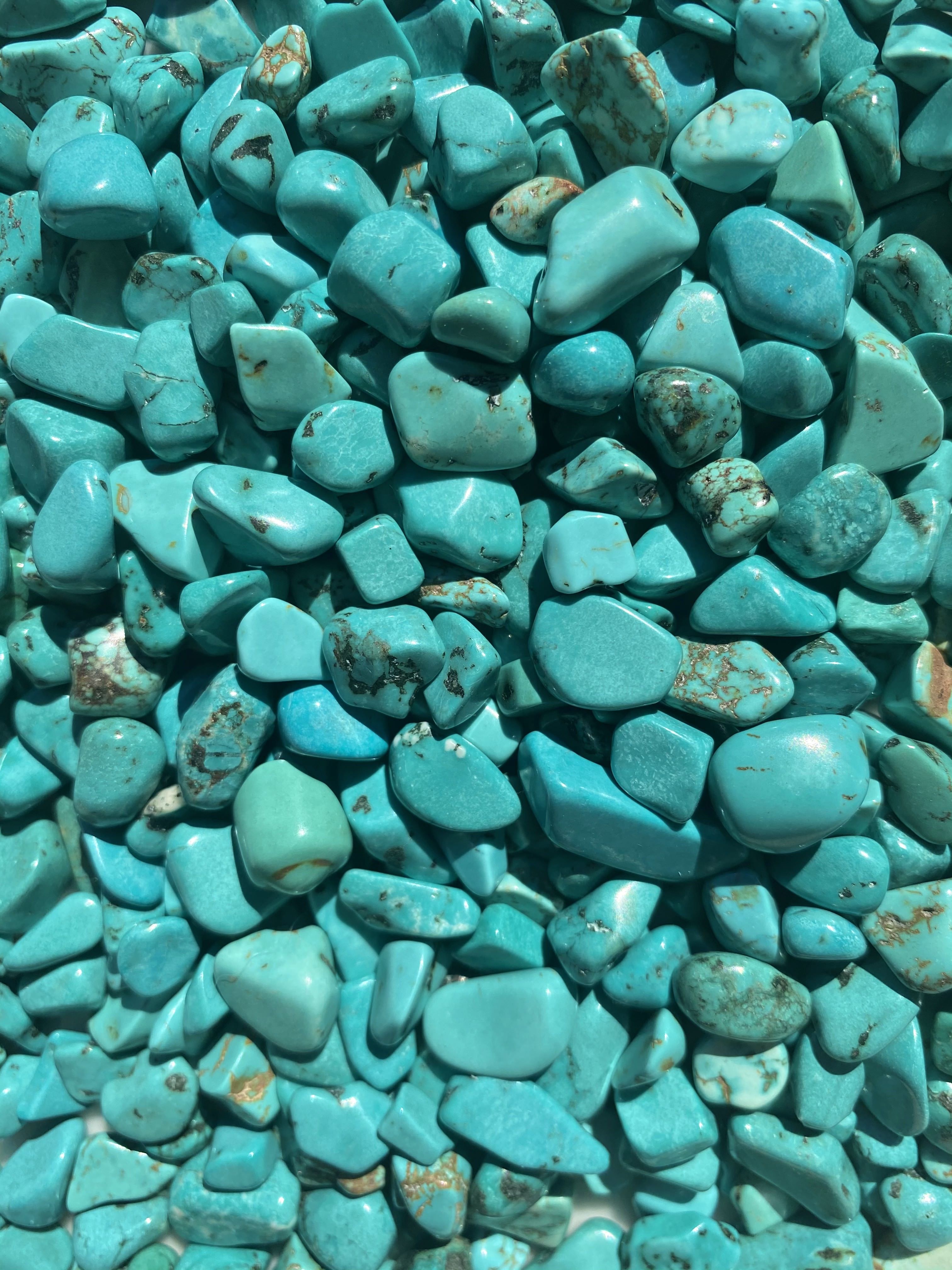 Turquoise Crystal Water Bottle Gravel Pouch