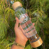 Load image into Gallery viewer, Tiger&#39;s Eye Bamboo Healing Crystal Water Bottle