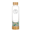 Load image into Gallery viewer, Virgo Crystal Water Bottle - Bamboo Style