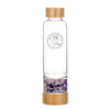 Wellness Crystal Water Bottle - Bamboo Style