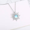 Moonstone Crystal Necklace 925 Sterling Silver Flair