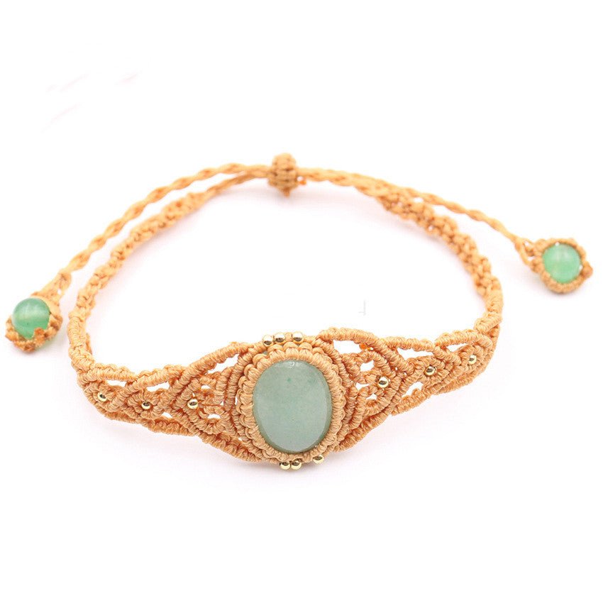Green Aventurine Crystal Bracelet Bohemian Style