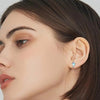 Crystal Earrings 925 Sterling Silver Bird Style