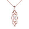 Load image into Gallery viewer, Moonstone Crystal Necklace 925 Sterling Silver Infinite Love