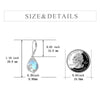 Load image into Gallery viewer, Gemstone Earrings 925 Sterling Silver Plant Drop Style