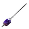 Reusable Straw With Natural Amethyst