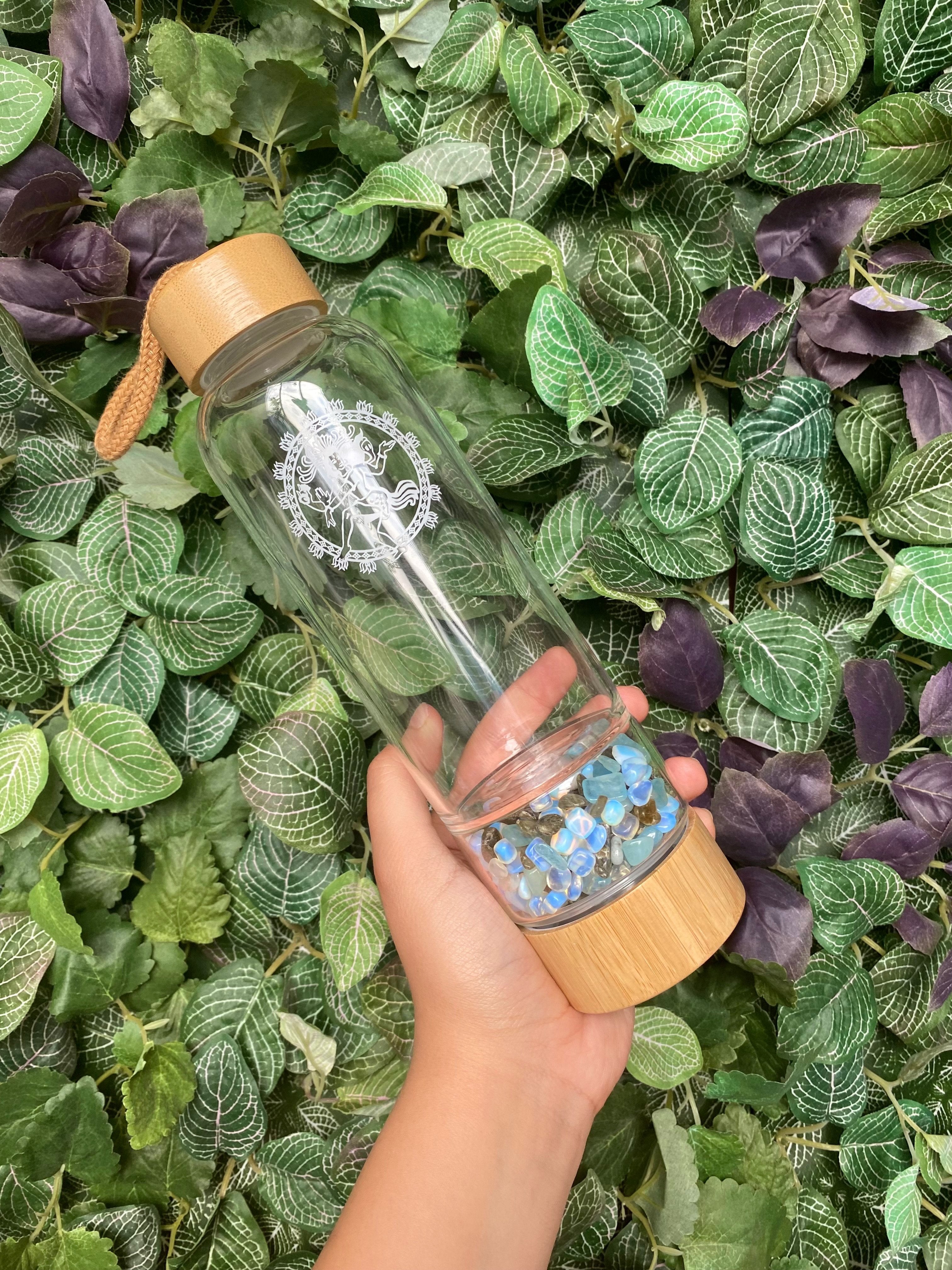 Libra Crystal Water Bottle - Shiva's Stone Bamboo