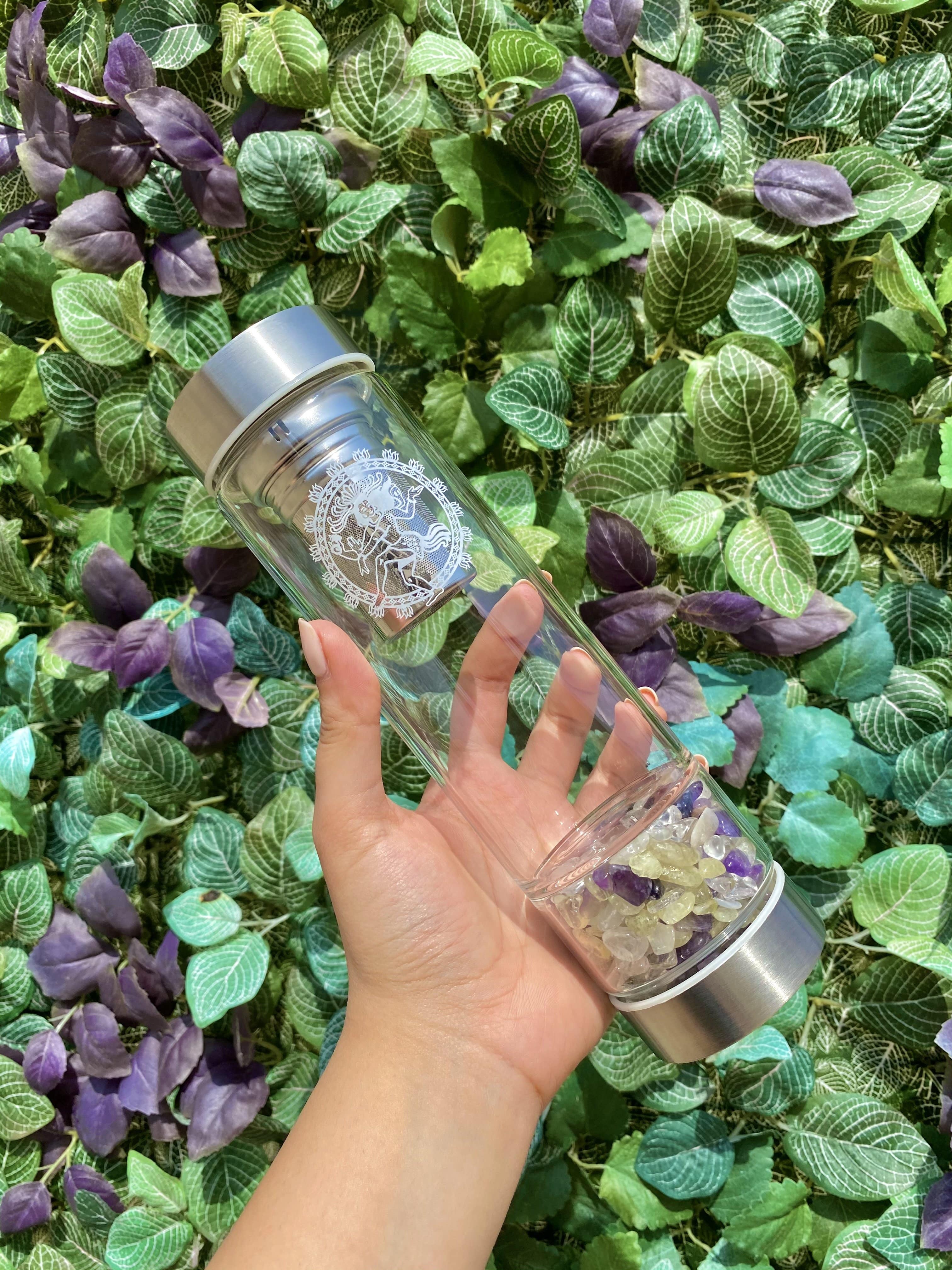 Energy Crystal Water Bottle - Shiva's Stone Infusion