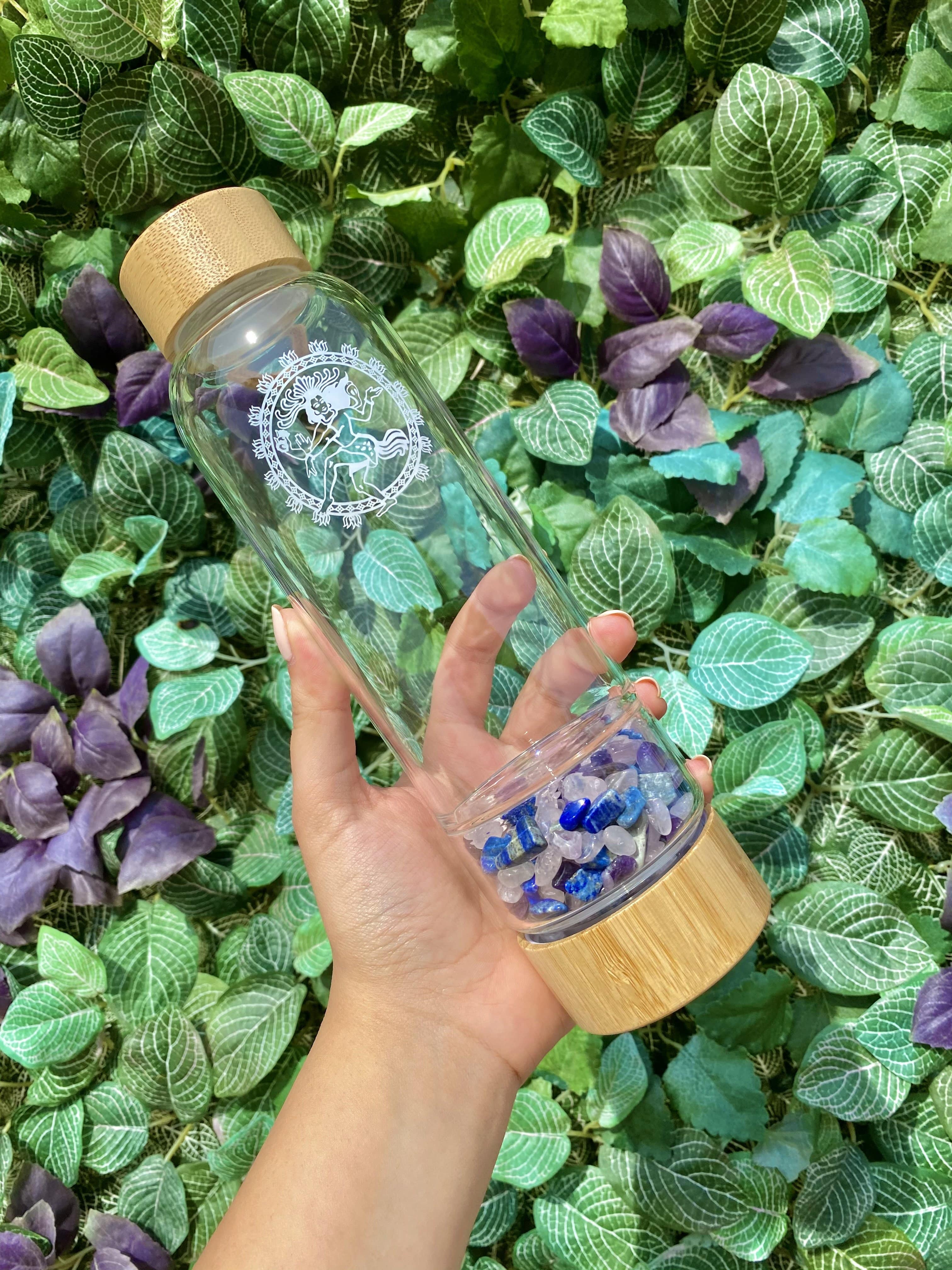 Friendship Crystal Water Bottle - Shiva's Stone Bamboo