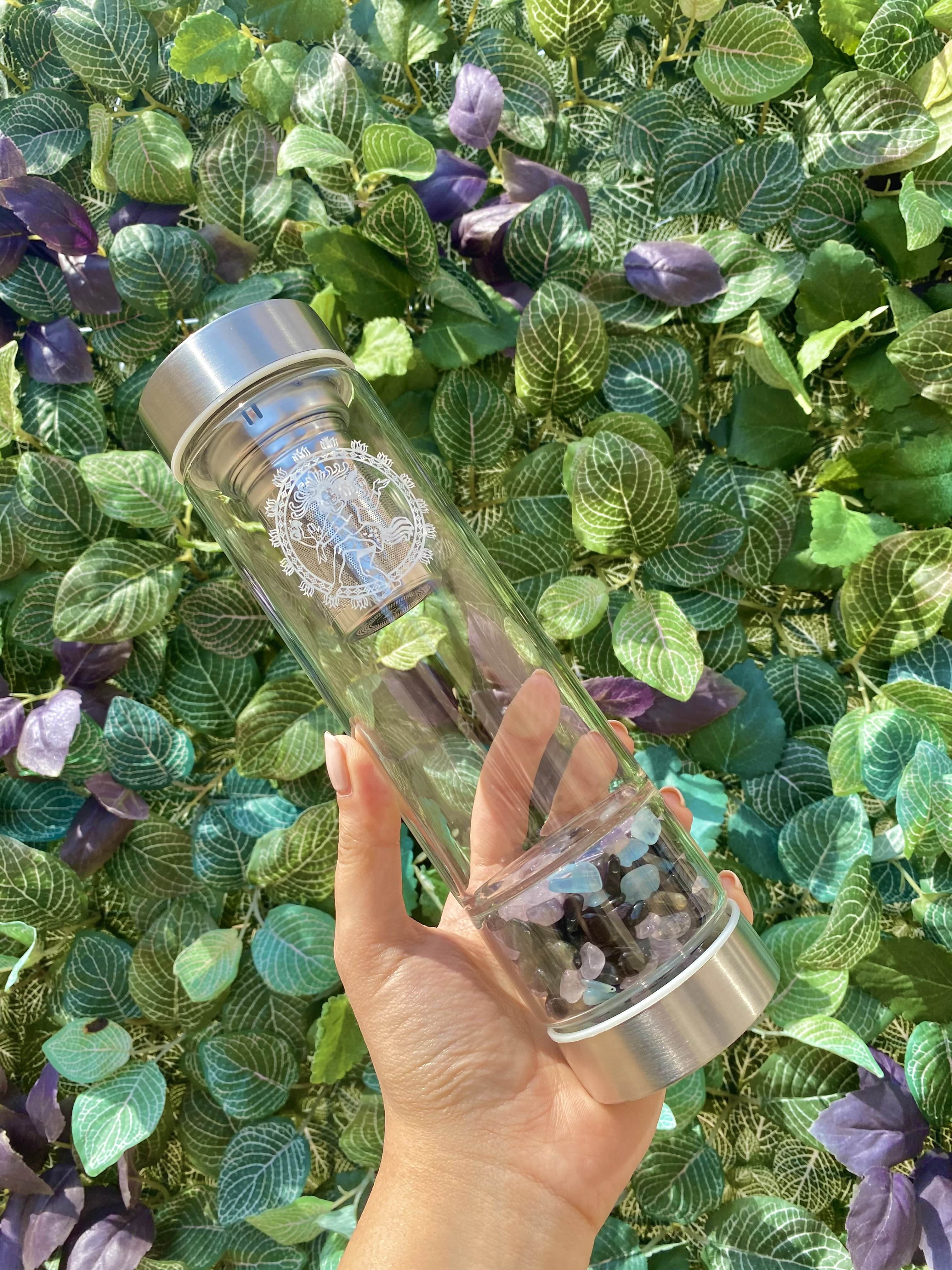 Healing Crystal Water Bottle - Shiva's Stone Infusion